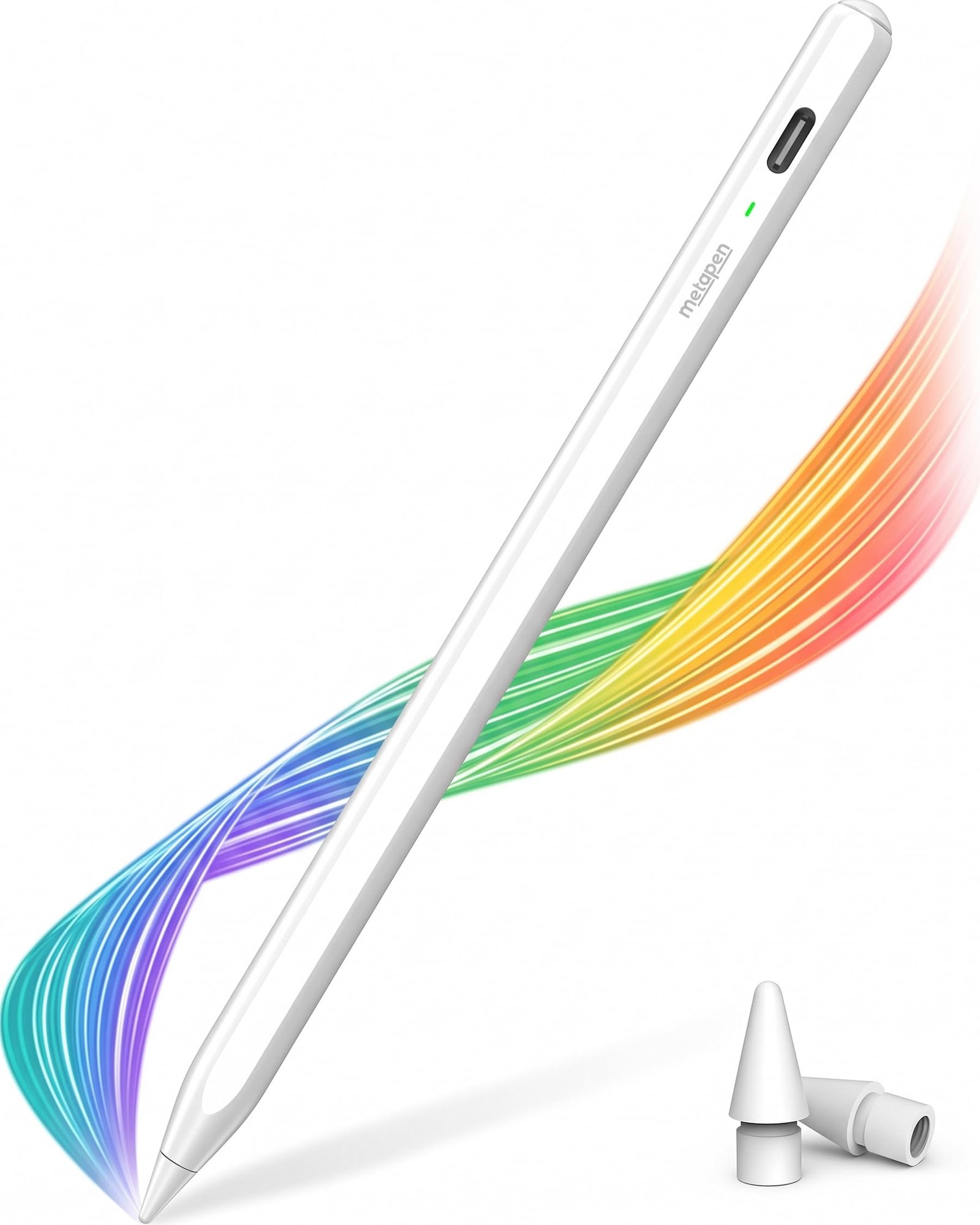 Metapen Apple Pencil Air8 for iPad 2018-2026,10g Weight,10 Min Fast Charge