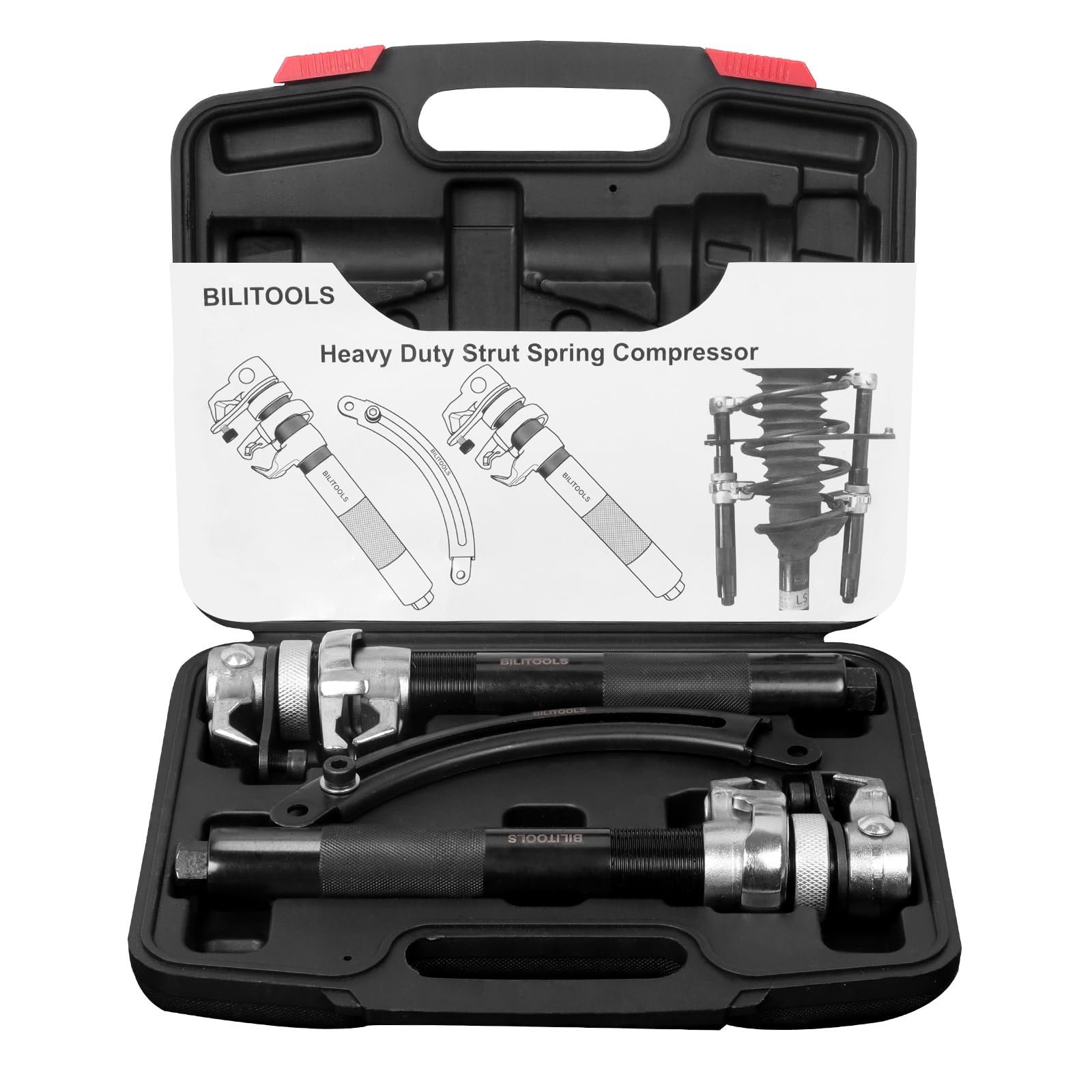 BILITOOLS 2-Piece Coil Spring Compressor Tool, Max Load.2645LB