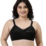 Enamor Innovations Fabcool M-Frame Side Shaper Panel Women’s Cotton Everyday Bra – Non Padded, Wirefree, Full Coverage – A014 (Available in Plus Sizes)