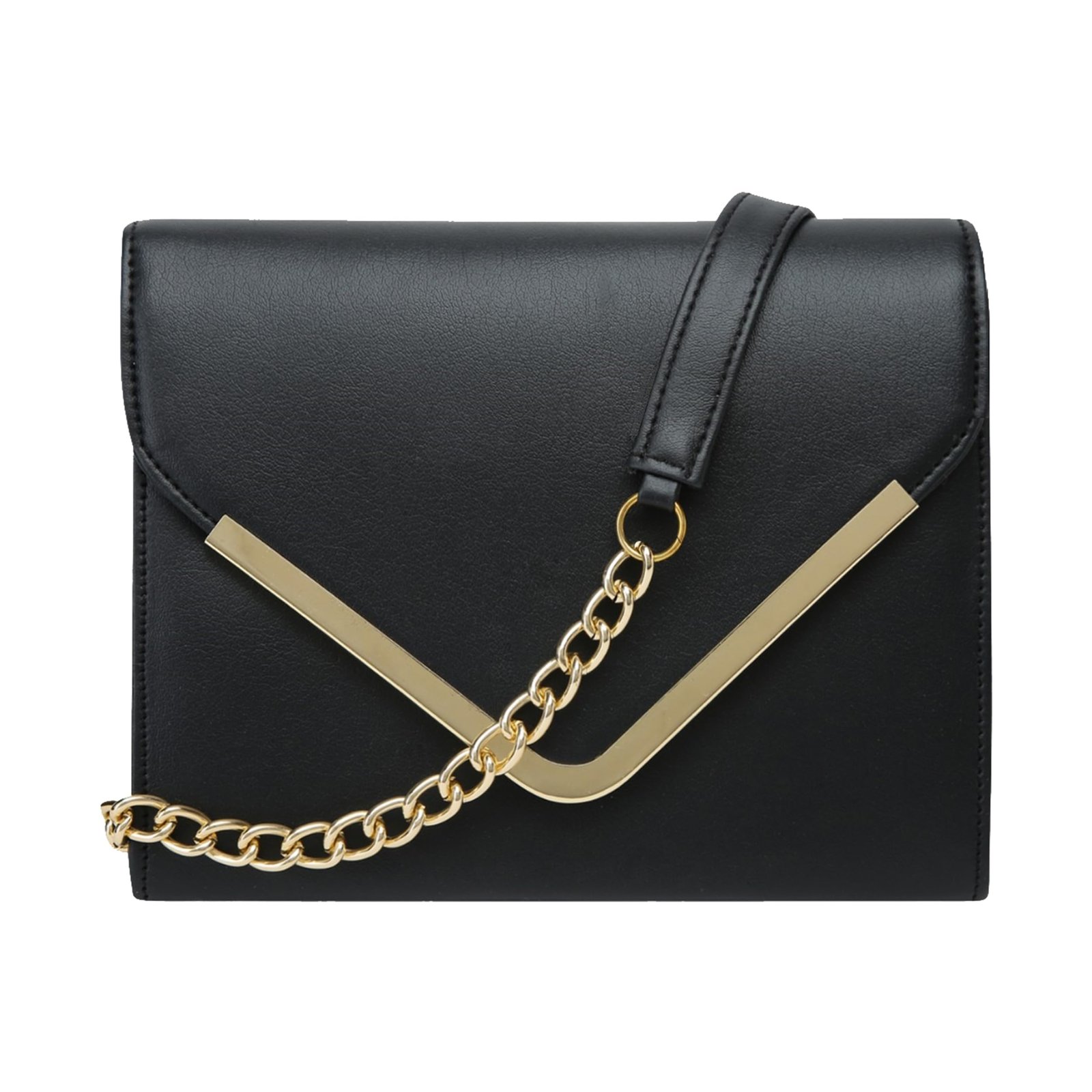 ADISA Women Girls Crossbody Sling Bag with Gold Chain Strap – Stylish Cross body Bag – Stylish Shoulder Bag for Ladies,Flap Purse for Daily Use, Travel & Casual Wear
