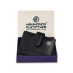 HAMMONDS FLYCATCHER Genuine Leather Card Holder Wallet for Man & Women, RFID Protected ATM/Credit Card Holder Wallet for Men with 18 Slots, Gift for Men, Father, Husband, Boyfriend – Super Black