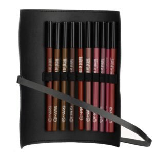 MARS Edge of Desire Lip Liner with Holder Set of 10 | One Swipe Smooth Application | Long Lasting & Travel Friendly Lip Pencil | Multicolor (Set-B) (1.4g x 10)