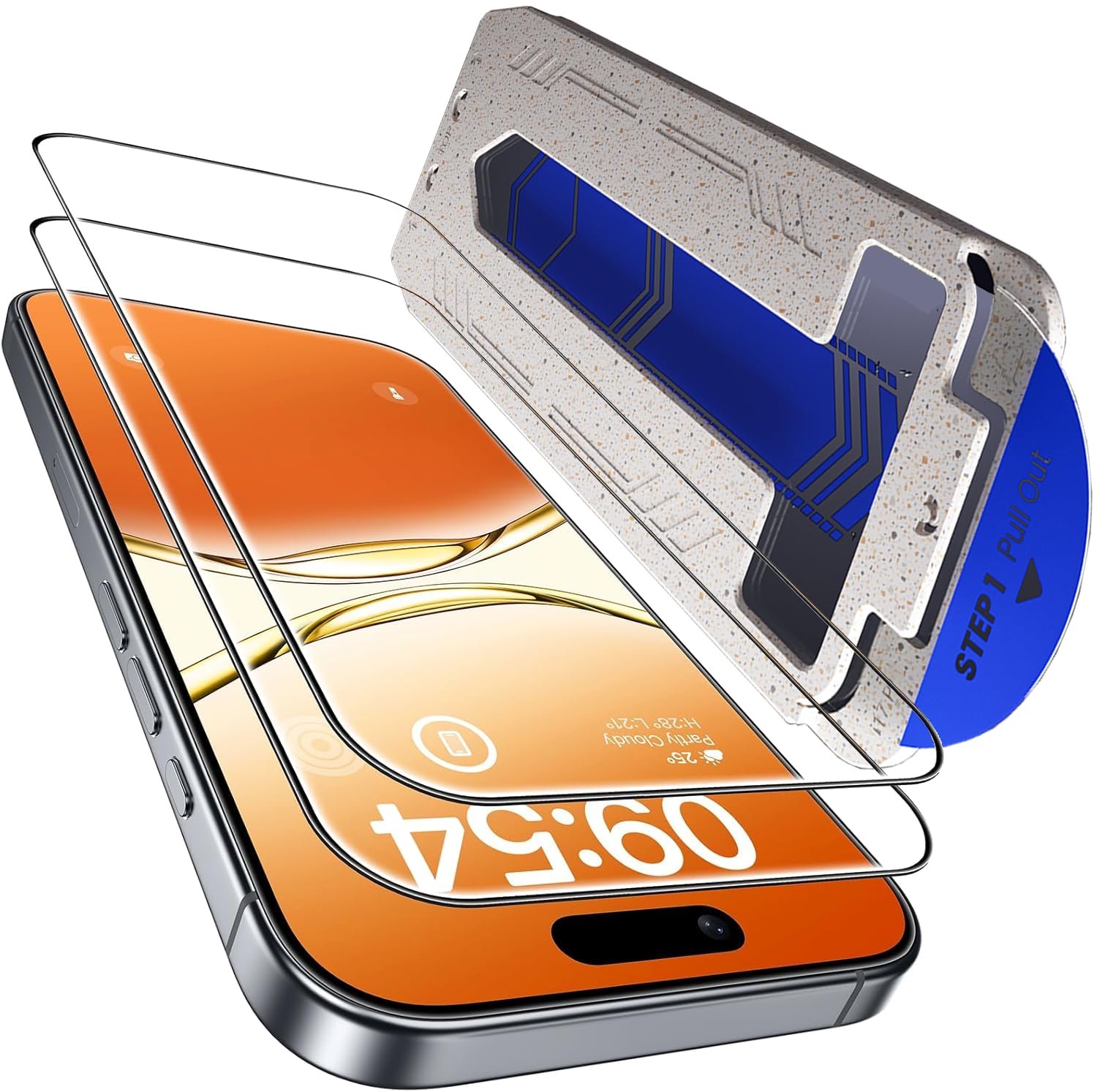 Mr.Shield Align-X Tempered Glass Screen Protector for iPhone 17 and 16 Pro