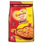 Saffola Masala Oats Peppy Tomato | 550g | Tasty, Anytime Snack | Ready in 3 mins | Millets Goodness- with Bajra & Jowar | No maida , No added preservatives | Oats helps manage weight