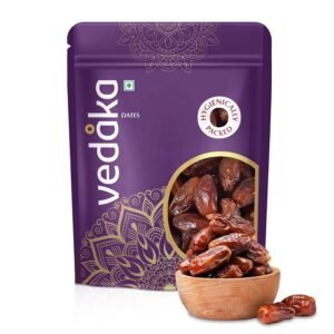 Amazon Brand – Vedaka Fresh Dates | 500 g | Khajur Dry Fruit | Naturally Packed with Nutrients | Healthy Snack | No Added Preservatives Or Additives | Hygienically Packed
