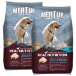 Meat Up Adult Dry Dog Food 6kg (2 x 3kg) | Chicken Flavour | Glucosamine for Healthy Joints & Bones | Enriched with Vitamins & Minerals | Supports Digestive Health