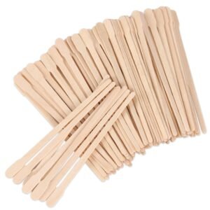 200 Pcs Wax Sticks, Skinny Wax Sticks, Eyebrow Wax Applicator Sticks Applicator Face and Eyebrows Hair Removal Stick