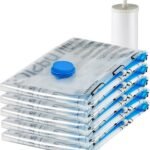 amazon basics Vacuum Compression Storage Bags with Hand Pump – Medium, 5-Pack