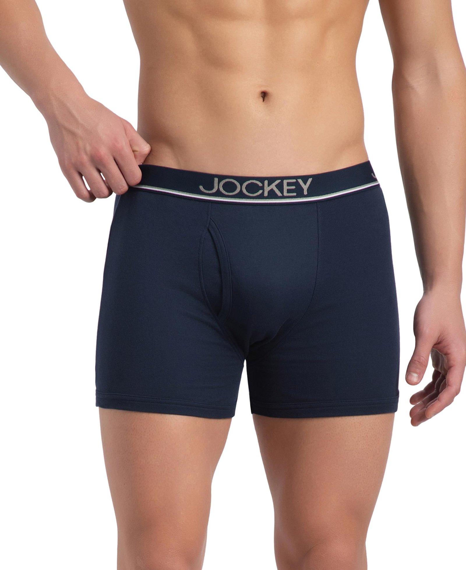 Jockey 8009 Men Super Combed Cotton Solid Long Trunk Boxer Brief