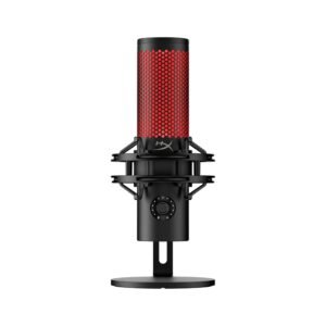 HyperX QuadCast 2-USB Microphone for Gaming,Streaming and Podcasting,On-Board Controls, LED Lighting, Quick Release Shock Mount and Built-in Arm/Stand Mount,PC,Mac,PS5,PS4,USB-C-Black.