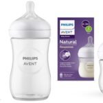 Avent Philips Polypropylene Natural Baby Feeding Bottle Combo| No.1 Brand Recommended by Moms Worldwide | Natural Response Technology Mimics Breastfeeding (Clear 125ml+260ml Combo)