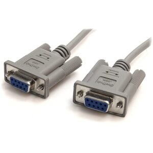 StarTech.com 10-Feet DB9 RS232 Serial Null Modem Cable F/F (SCNM9FF)