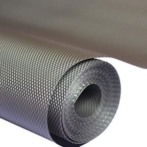 ElastPro Food Grade Washable Anti Slip Mat/Sheet for Fridge, Shelf Liner, Table, Kitchen Drawer mat (Diamond Grey, 5 Meter)