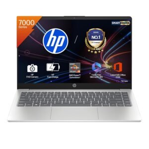 HP 15 Smartchoice, AMD Ryzen 3 7320U (8GB LPDDR5, 512GB SSD) FHD, Anti-Glare, Micro-Edge, 15.6”/39.6cm, Win11, M365 Basic(1yr)* Office24, Silver, 1.59kg, fc0500AU, FHD Camera w/Privacy Shutter Laptop