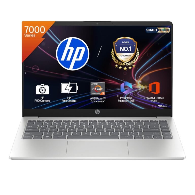 HP 15 Smartchoice, AMD Ryzen 3 7320U (8GB LPDDR5, 512GB SSD) FHD, Anti-Glare, Micro-Edge, 15.6”/39.6cm, Win11, M365 Basic(1yr)* Office24, Silver, 1.59kg, fc0500AU, FHD Camera w/Privacy Shutter Laptop