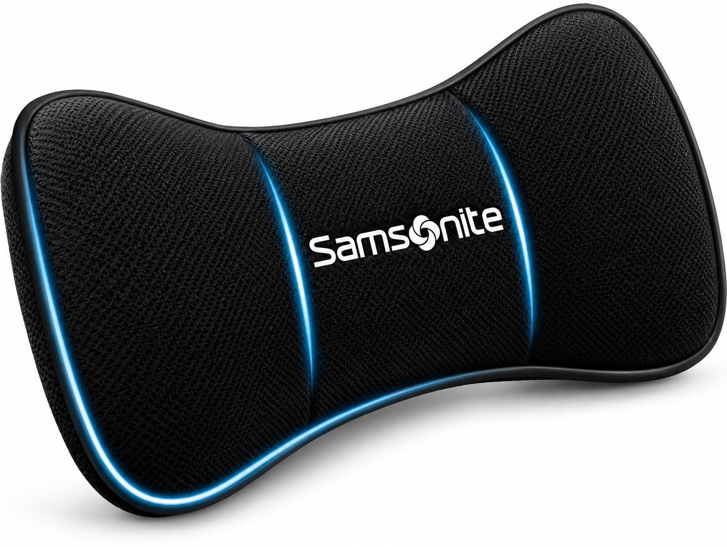 Samsonite SA5248 Travel Pillow for Car, SUV Helps Relieve Neck Pain & Improve Circulation @% Pure Memory Foam Fits Most Vehicles