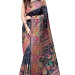 SGF11 Women’s Kanjivaram Pure Soft Silk Saree With Unstitched Blouse Piece