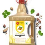 IndicWisdom Wood Pressed Groundnut Oil 5 Liter (Cold Pressed Groundnut Oil – Extracted on Wooden Churner)