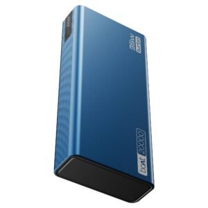 boAt Energyshroom PB435 20000 mAh 35W Super Fast Charging Power Bank, Smart 12 Layer Protection (4X Output Ports, Supports Android, iPhone, Tablets, Earbuds, etc.) (Navy Blue)