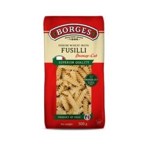 Borges Fusilli Pasta – 500 gm| Durum Wheat Semolina | Imported from Italy | High in Protein |No Preservative