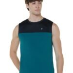 Amazon Brand – Symbol Men’s Polyester Color Block Active Regular Fit Sports | Round Neck | Sleeveless T-Shirt
