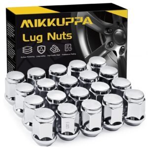 M12x1.5 Lug Nuts for 2006-2019 Ford Fusion, 2000-2019 Ford Focus, 2001-2019 Ford Escape Aftermarket Wheel – MIKKUPPA 20pcs Chrome Closed End Lug Nuts
