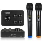 Sound Town Wireless Microphone Karaoke Mixer System, Supports HDMI ARC, Optical (Toslink), Smart TV, Media Box, PC, Bluetooth, Soundbar, Receiver, AUX (SWM15-PROS)