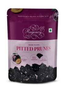 Regency Pitted Prunes, Dried Plum, 200g Unsweetened Premium Pitted Prunes Soft, Moist & Delicious