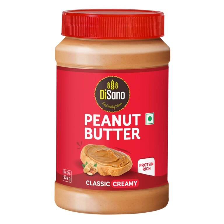 DiSano Classic Peanut Butter Creamy, 924g, 25g Protein, Roasted Peanuts, Trans Fat Free, Gluten Free, Ideal for Pre & Post-Workout, Healthy Spread for Breakfast & Snacking