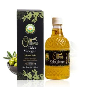 Basic Ayurveda Olive Cider Vinegar (Jaitoon Sirka) 500ml | Raw & Unfiltered with Natural Enzymes | Ayurvedic Wellness Tonic | Supports Digestion Weight Management Immunity & Skin Health