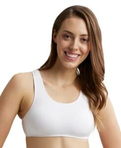 Jockey 1582 Women Super Combed Cotton Elastane Stretch Slip On Crop Top
