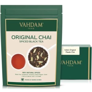 VAHDAM India’s Original Masala Chai Tea Loose Leaf – 100g Blend of Black Tea, Cinnamon, Cardamom, Cloves & Pepper | Ancient Indian House Recipe of Spiced Masala