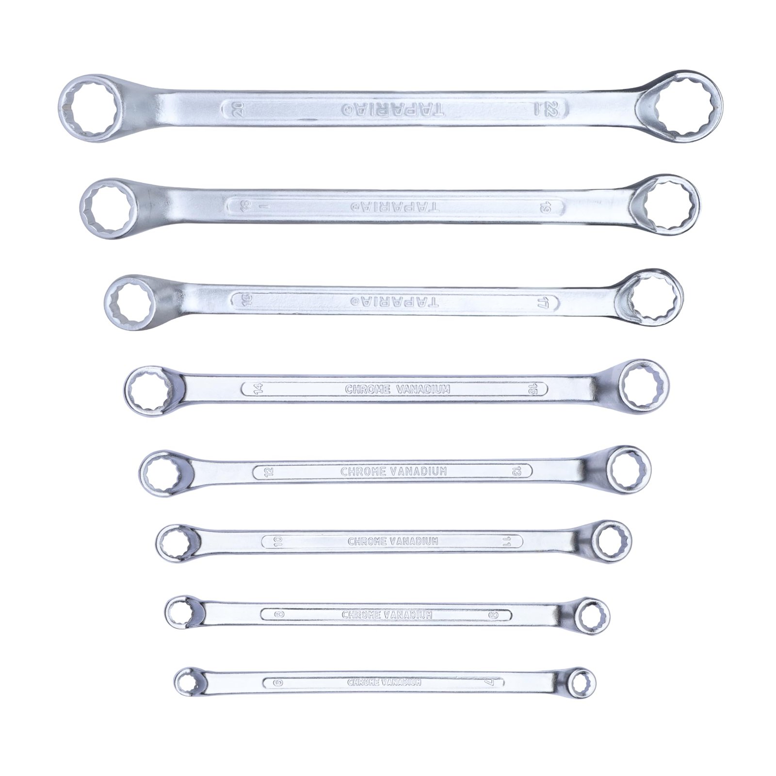 Taparia 1808 8-Pieces Ring Spanner Set