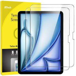 JETech Screen Protector Guard for iPad Air 11″ M4/M3/M2, 2-Pack
