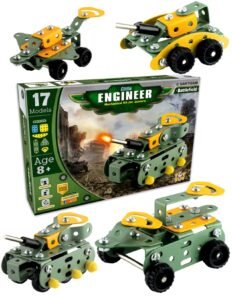 SARTHAM Battlefield – DIY Puzzle Game for 8 to 12 Year Old | Building and Construction Set | Mechanical Toy Set for Kids | Model Building Game | Educational & Assembly Toys for 8+ Kids