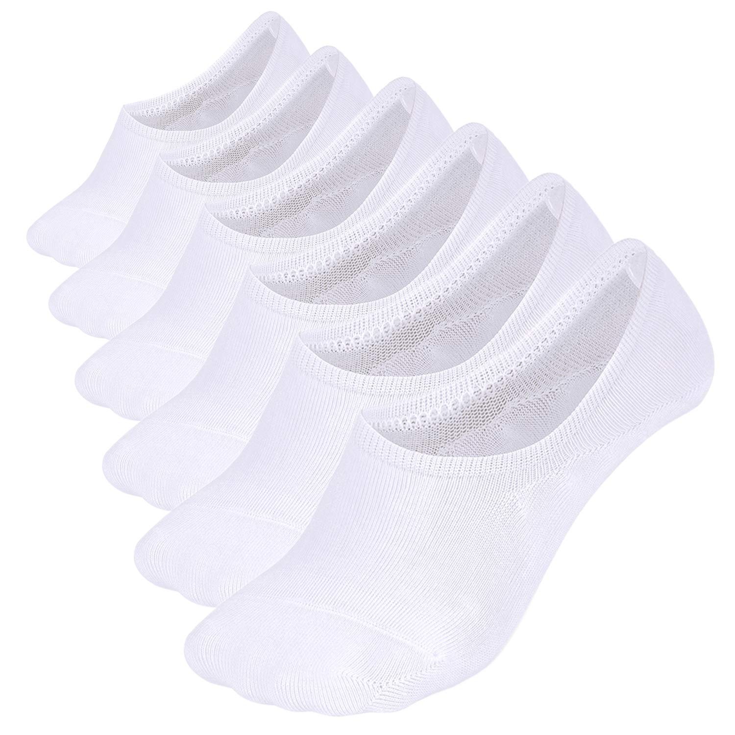 No Show Socks Men Size 9-12/12-15 – Invisible Low cut Loafer Sneaker Socks With Non-Slip Grip (3/6/8Packs)