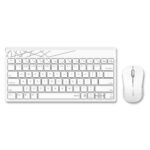 Rapoo 8000S Keyboard and Mouse Set Wireless 2.4 GHz 1300 DPI for Windows/iOS/Android,Tablet/Smartphone – 3 Years Warranty Combo (White)