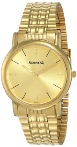 Sonata Analog Gold Dial Men’s Watch NM7987YM06W/NN7987YM06W/NP7987YM06W