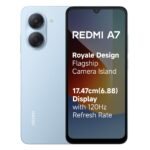 REDMI A7 4G (Sky Blue, 3 GB RAM, 64GB Storage) | Large 17.48cm (6.88) Smooth 120Hz Display | 5200mAh 2-Day Battery | Royale Design | Charger in the Box