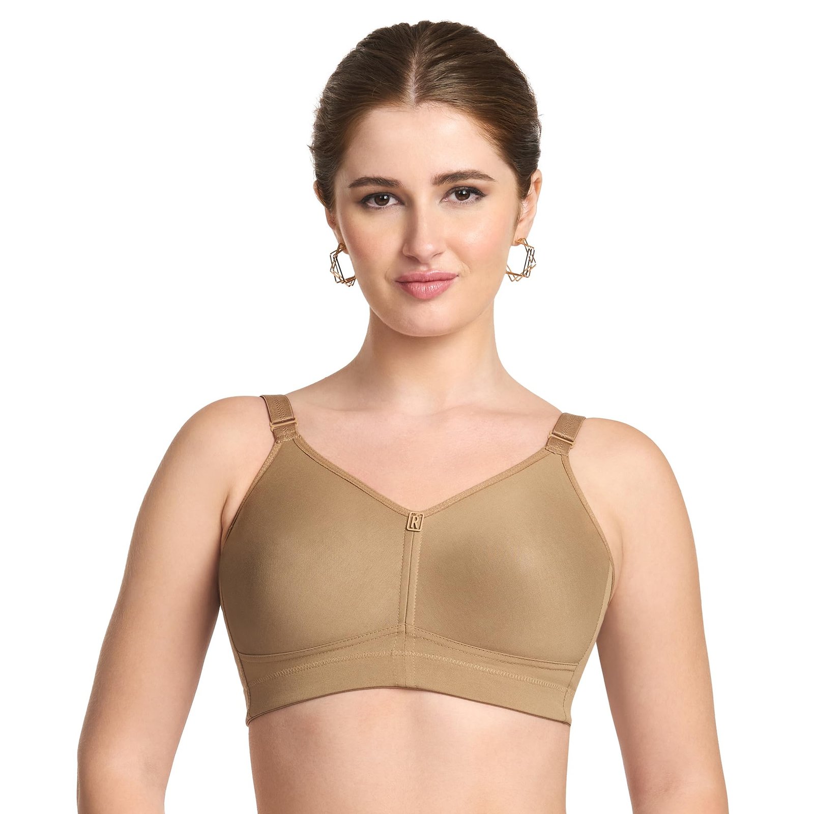 TRYLO Riza T-FIT Women’s Non-Padded,Non-Wired,Full Coverage,Seamless 100% Cotton Feel Fabric Bra Available in Multicolor