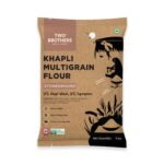 Two Brothers Khapli Multigrain Atta (5kg)| 8 Grains Flour Mix | High Fiber & Protein Source | Low GI Atta | Khapli, Jowar, Jau, Ragi, Soybean, Kulthi, Chana, Alsi
