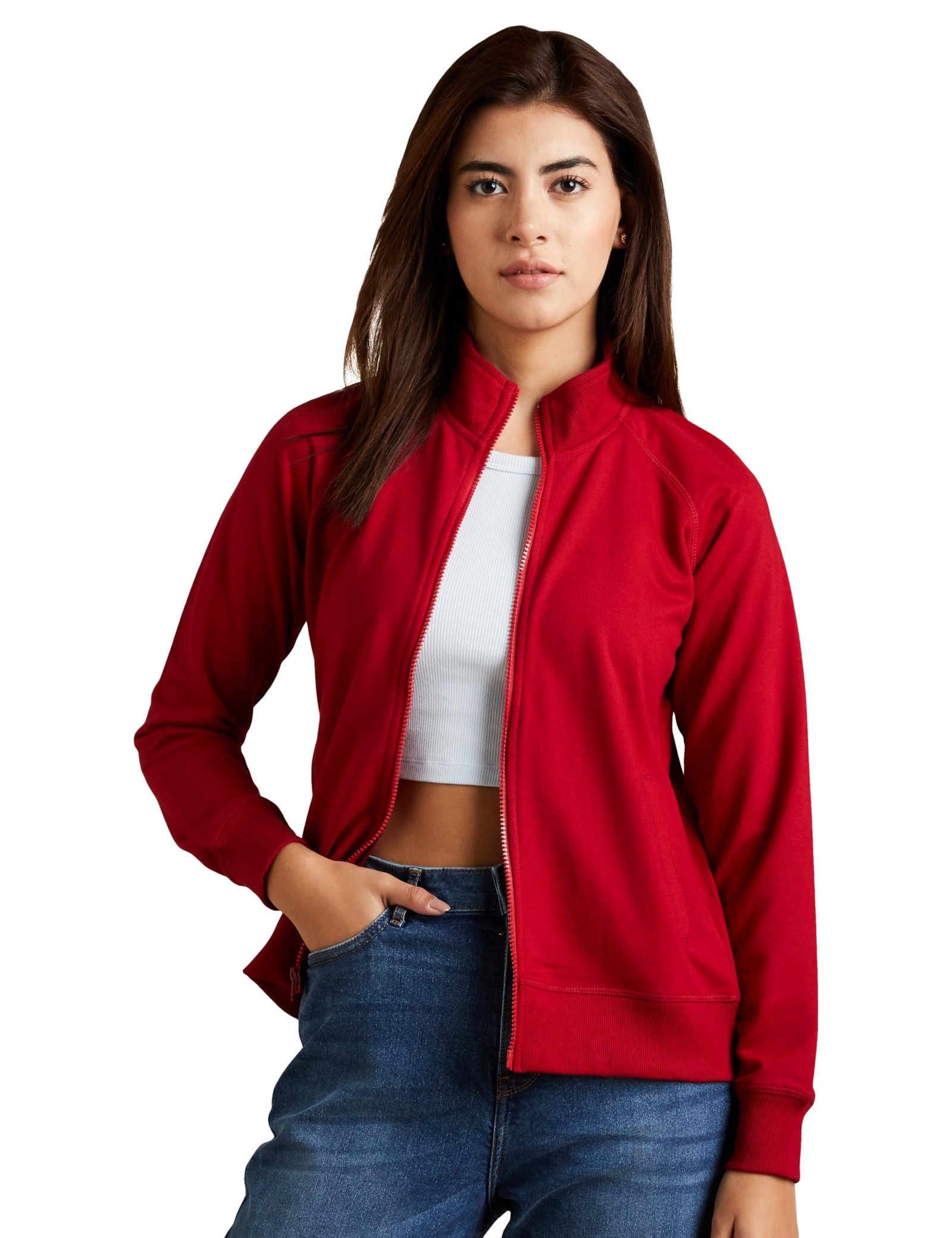 Amazon Brand – Symbol Women’s Hooded Neck Cotton Blend Sweatshirt (Available in Plus Sizes)