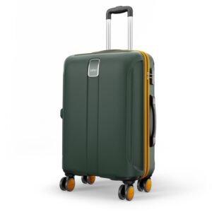 Safari Medium Polycarbonate Spinner Thorium Neo 8 Wheels 66Cm Size Check-in Trolley Bag, Hard Case, 360º Wheeling Luggage for Men & Women, Travel Bag, Suitcase for Travel, Dusk Green