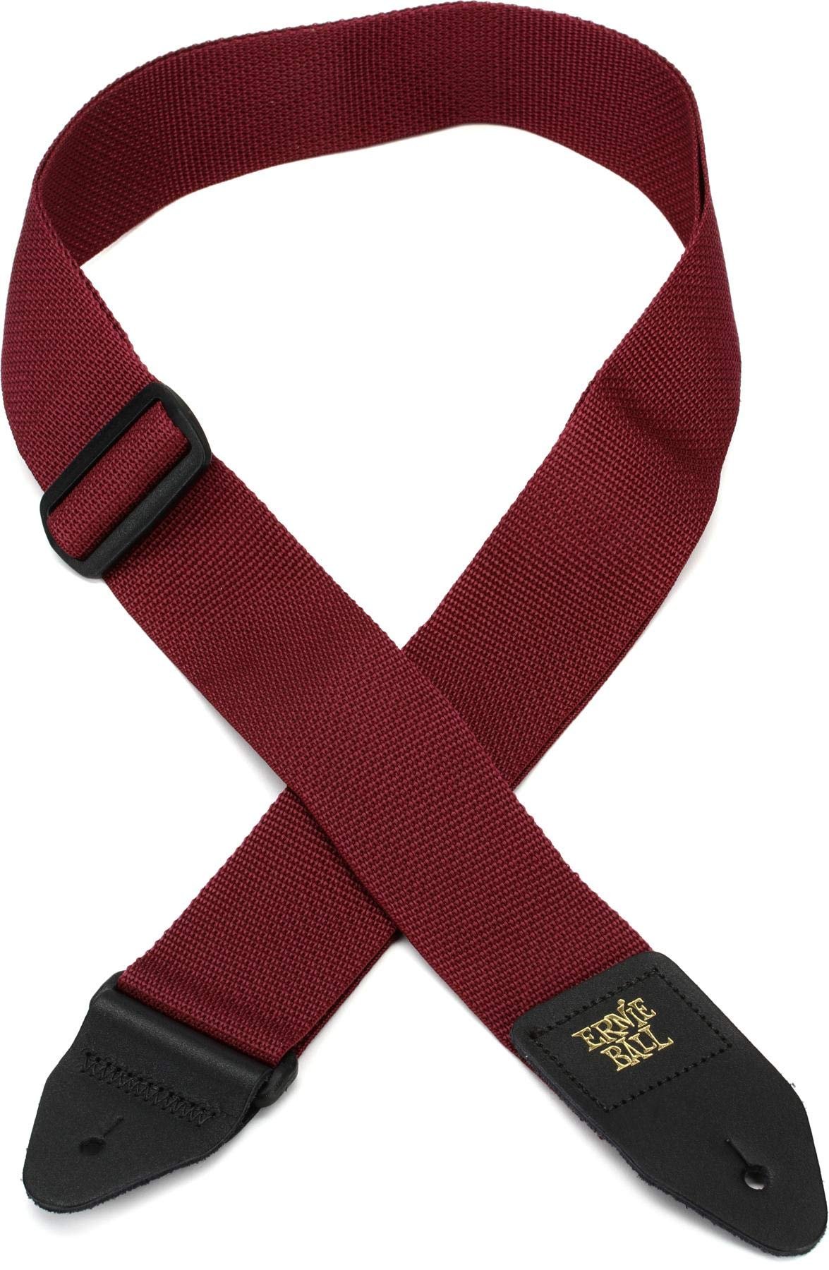 Ernie ball 4047 Ernie Ball Burgundy Polypro Guitar Strap