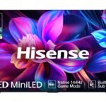 Hisense 55 Inch 55E8S Hi-QLED MiniLED Smart TV | 144Hz Game Mode | Devialet Sound and AI Picture | Dolby Vision IQ | Hands-Free Voice