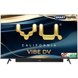 Vu 139cm (55 inches) Smartchoice Vibe Series 4K QLED Smart Google TV 55VIBE-DV