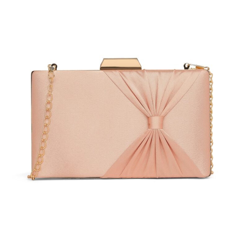 Lavie Women’s Bow Frame Clutch Bags | Detachable Chain Sling Strap | Ladies Purse Wallet