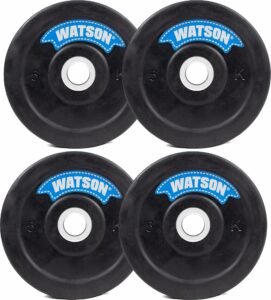 WATSON gym rubber plates, 20Kg(5Kgx4) Rubber Dumbbell Plate, 25mm for Home, Professional Exercise, Gym Weight Plates, home gym equipments for men