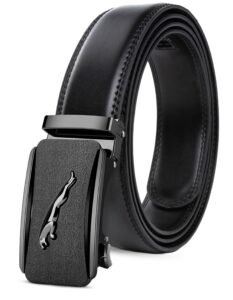 Contacts Genuine Leather Belt for Men with Easier Adjustable Autolock Buckle – Micro Adjustable Belt Fit Everywhere |Formal & Casual | Gift Box