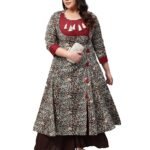 Yash Gallery Women’s Cotton Relaxed Fit Anarkali Kurta
